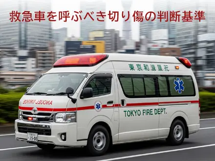 救急車を呼ぶべき切り傷の判断基準